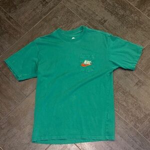 Nike Green T-Shirt with Logo on back